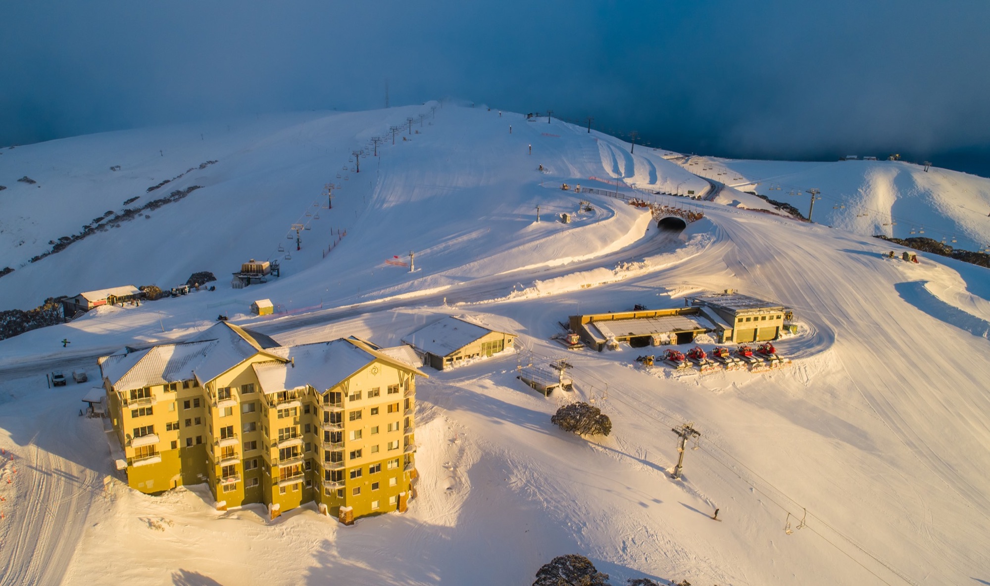Aerial of the resort